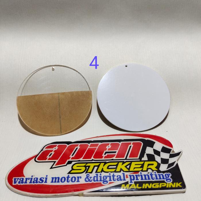 Gambar Bahan Medali Akrilik Bunga Polos Untuk wisuda 2 mm Uk 7.5 cm - Medali No. 4, Bening 2 mm dari Apien Sticker undefined Tokopedia