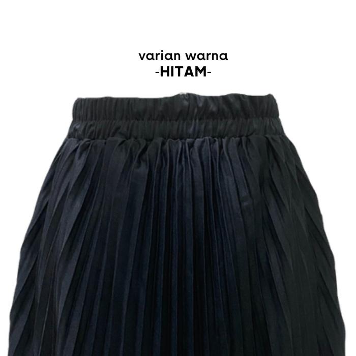 Gambar Rok Plisket/Rok jumbo/Rok Panjang wanita/Muslimah/Rok Kerja-Grosir - Hitam dari WOSE undefined Tokopedia