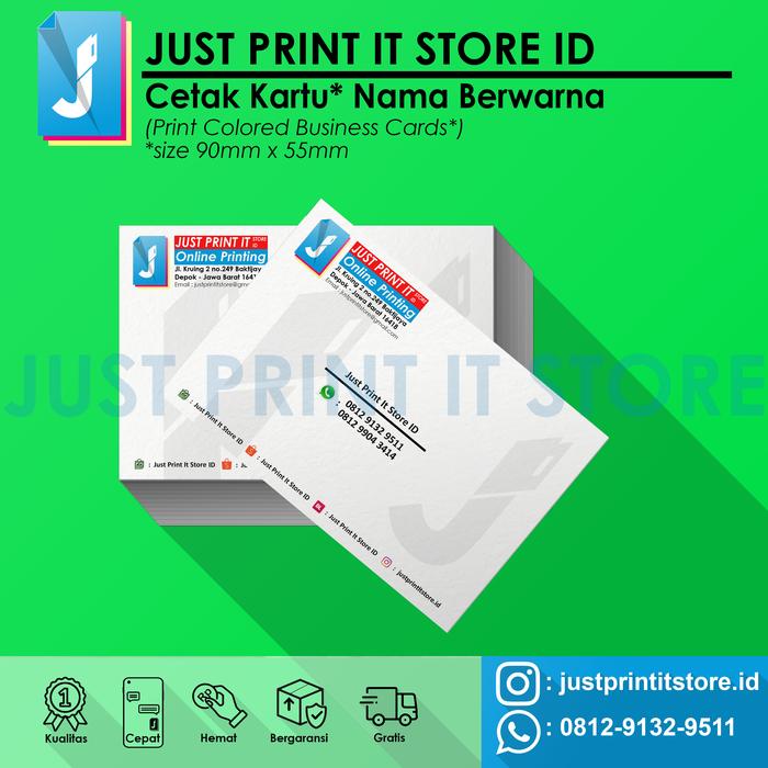 Gambar Print / Cetak Kartu Nama Art Carton 260gr - 2 sisi dari Just Print It Store ID undefined Tokopedia