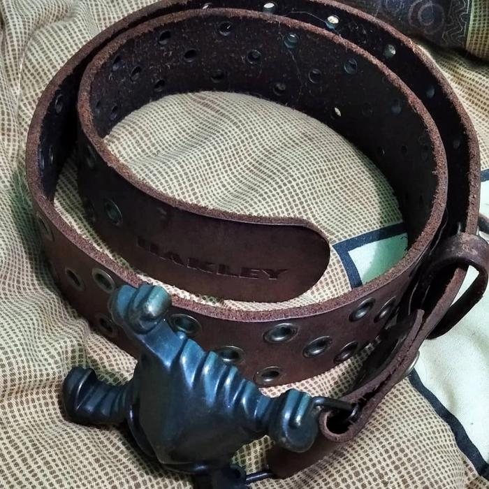 Oakley Skull Belt Brown Leather | Indo4ward