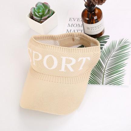 Gambar Topi Golf Tennis Rajut Elastis Topi Senam Wanita SPORT Sun Visor - Beige dari Mynoona Toona undefined Tokopedia
