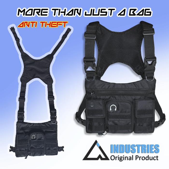 Gambar Tas Dada Bersepeda Pria Model Depan Dada Shielder Bag Banyak Slot - 2 dari Aneka Tas Industri undefined Tokopedia
