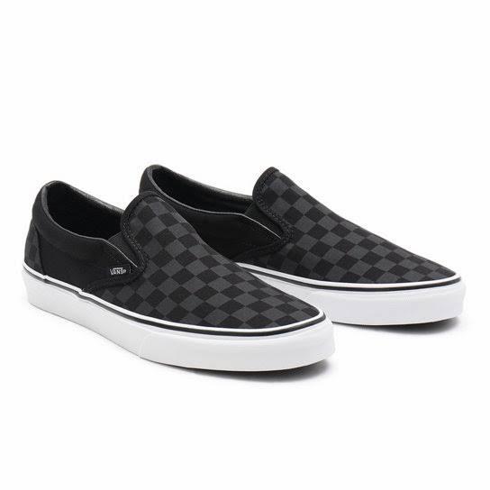 Jual Vans Slip On Checkerboard Black Black 100% Authentic BNIBWT