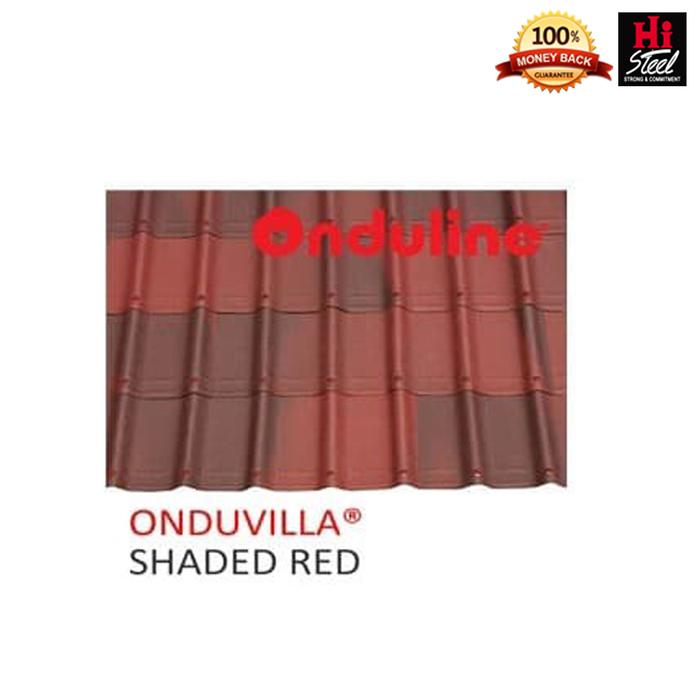 Atap Onduvilla Shaded Red 106cm X 40cm di Hi Steel Bekasi - Pusat Besi & Baja | Tokopedia