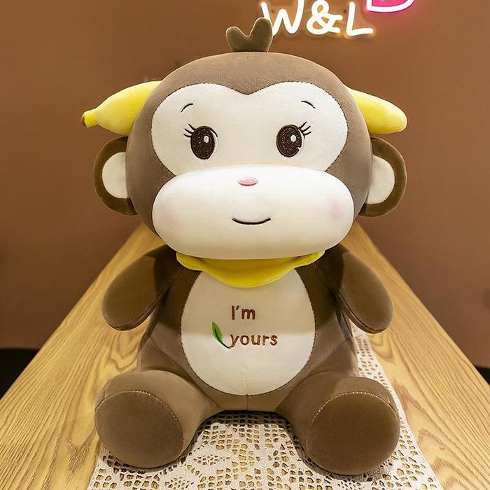 Gambar Boneka monyet monkey banana dari holy.shop16_NEW undefined Tokopedia