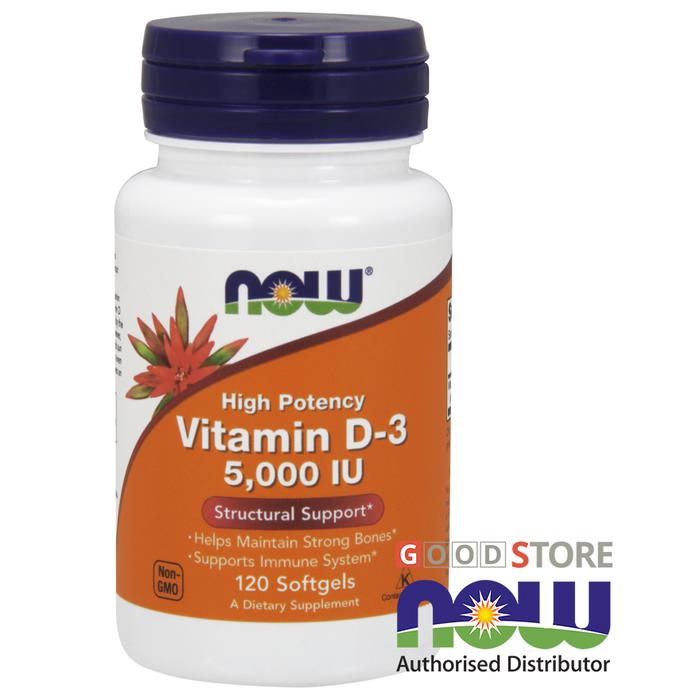 Jual Now Foods Vitamin D3 5000 Iu 120 Softgels Jakarta Utara Good Store Commerce Tokopedia