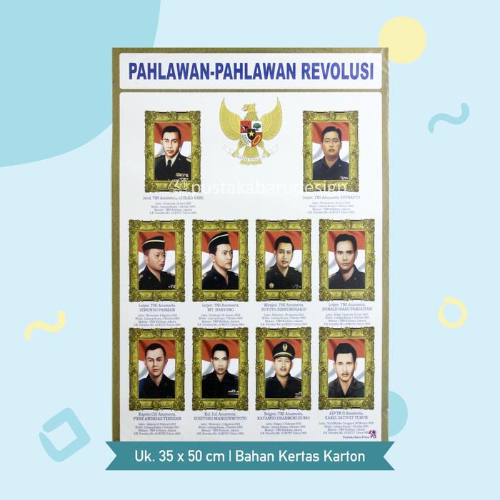 Gambar Poster Lembaran Pahlawan Tokoh Penemu dan Pewayangan Punakawan - Phlwn Revolusi dari Niagayo Official Shop undefined Tokopedia