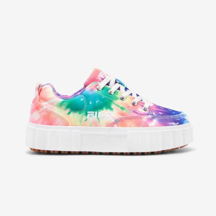 Gambar FILA Sepatu Sneakers Lifestyle Sandblast Low Tie Dye - Multi/Wht/Wht - 37 dari FILA Official Store undefined Tokopedia