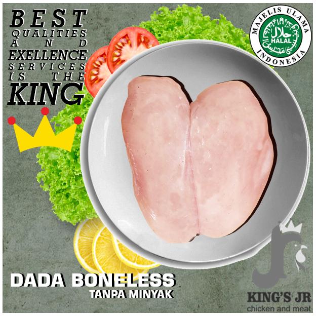 Gambar Dada ayam fillet tanpa minyak dan lemak 1kg dari Kings jr undefined Tokopedia