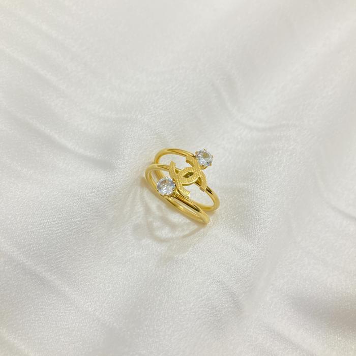 Gambar Cincin Titanium Rose Gold Varian Branded - Gold-CN, 6 dari Noin Accessories Offcial Store undefined Tokopedia