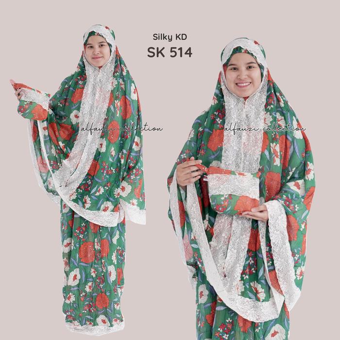 Gambar Mukena silkypremium KD renda air alfauzi S007+kotak - SK 514 dari ALFAUZI COLLECTION undefined Tokopedia