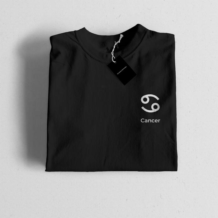 Gambar T-shirt Zodiak "Cancer Logo" - Kaos Zodiak/Baju Zodiak/Kaos Horoskop - Putih, XL dari Kaosan Apparel undefined Tokopedia