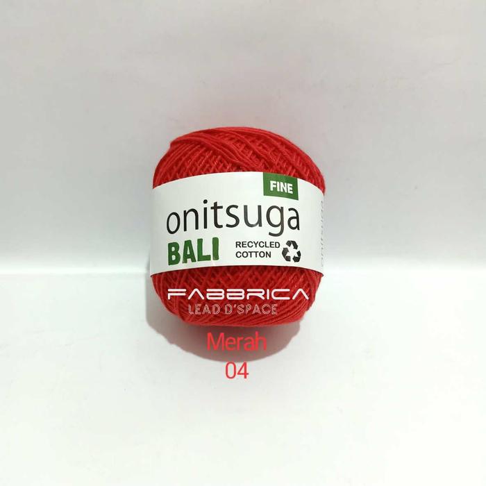 Gambar Fabbrica - Benang Rajut Katun Bali Onitsuga Small Ply PART 1 - 4 Merah dari fabbrica undefined Tokopedia