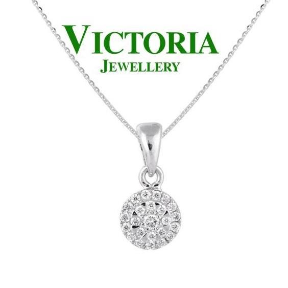 Gambar Liontin Berlian/Pendant Diamond-Victoria Jewellery-4093 - White Gold dari Victoria Jewellery Online undefined Tokopedia