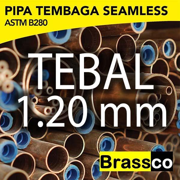 Gambar Pipa Tembaga Batangan ASTM B280 3/8” x pjg 5.8 meter - 1.20mm dari DAYA TEKNIK undefined Tokopedia