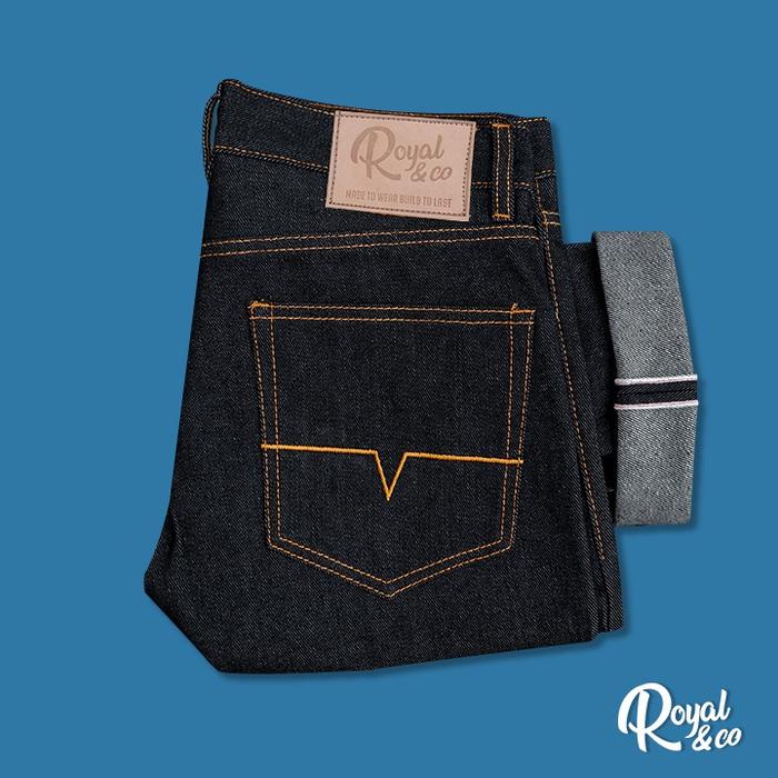 Jual BLACK DENIM SELVEDGE SLIM FIT 