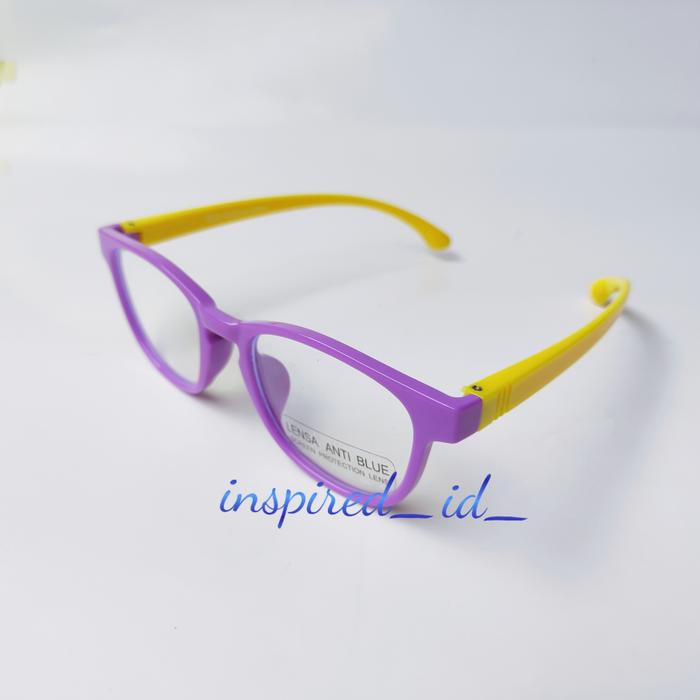 Gambar kacamata anak anti radiasi tangkai lentur - D, S dari Inspired.id undefined Tokopedia