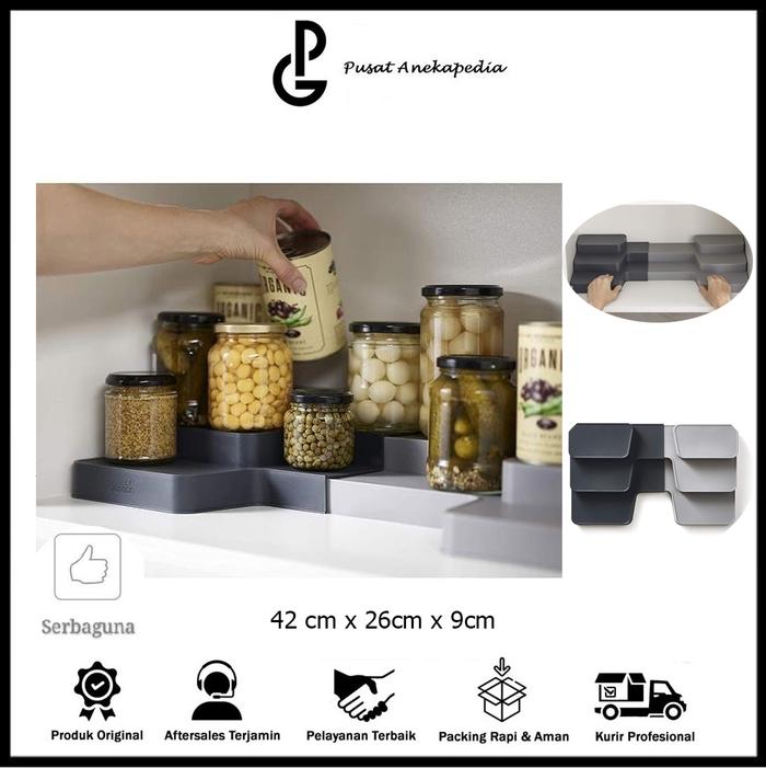 Gambar Tempat Bumbu Dapur - Rak Bumbu Dapur 3 Tingkat - Organizer Extendable dari Pusat Anekapedia undefined Tokopedia