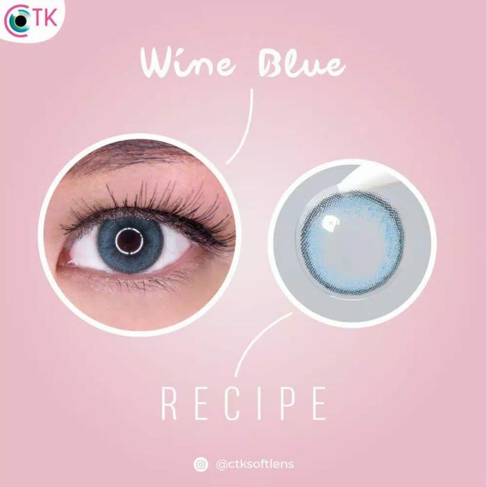 Gambar Softlens Warna RECIPE 14.5 MM by CTK Soflen Soflen Warna NORMAL MINUS - WINE BLUE, NORMAL dari Kacamata Medan undefined Tokopedia
