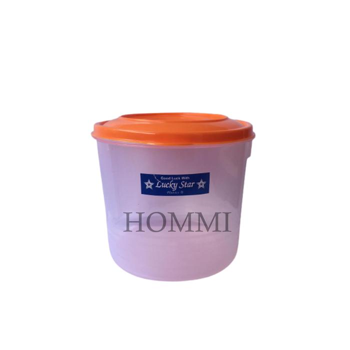 Gambar Toples Regina Ukuran 1 Liter Lucky Star HAH1 - Orange dari Hommi.Mart undefined Tokopedia