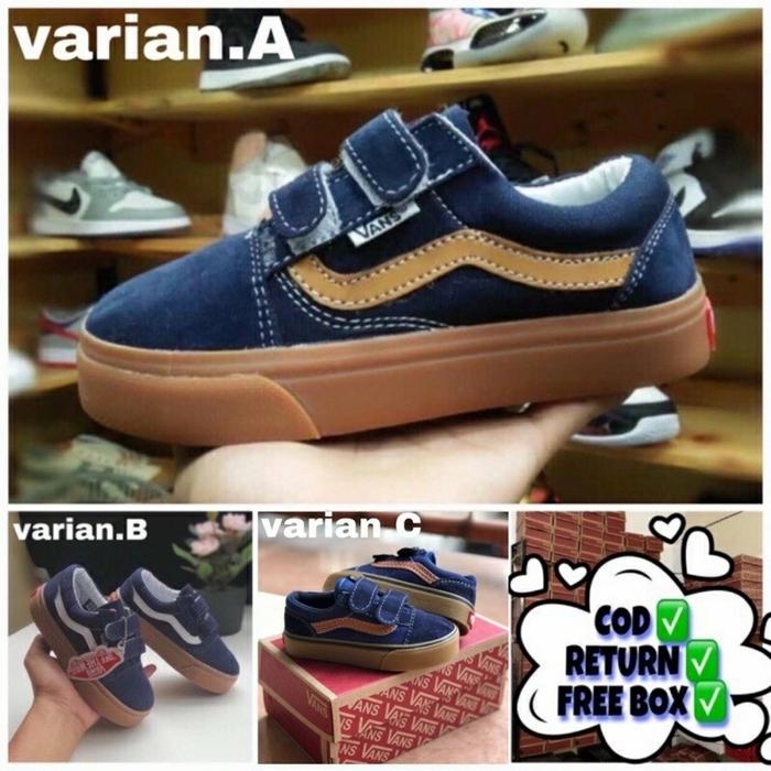 Vans Sneaker Vans Old Skool Blue Gum Sepatu Sneakers Anak Vans Old