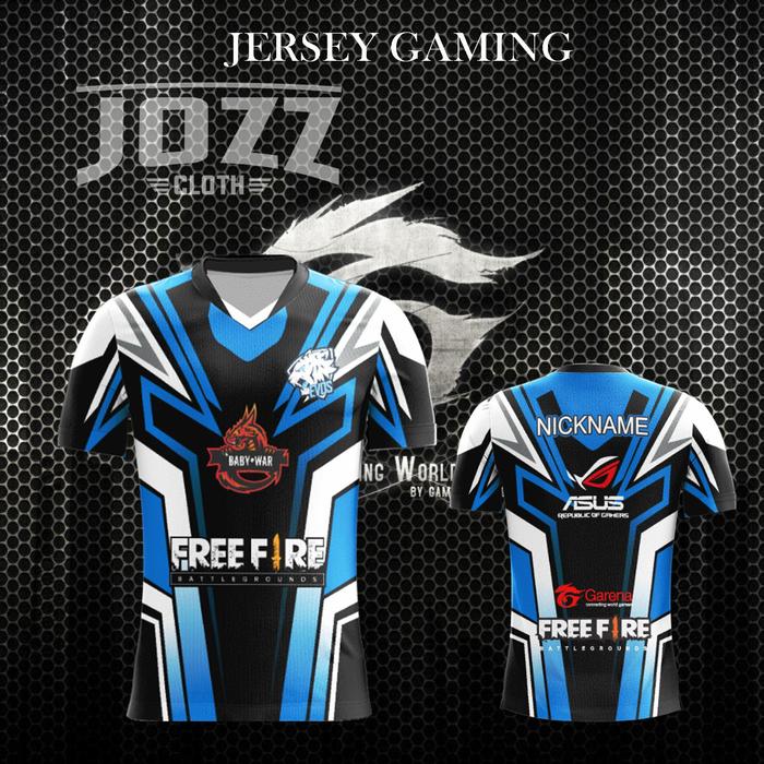 Gaming Pubg Mentahan Baju Esport Ff Kaos Jersey Gaming Contoh