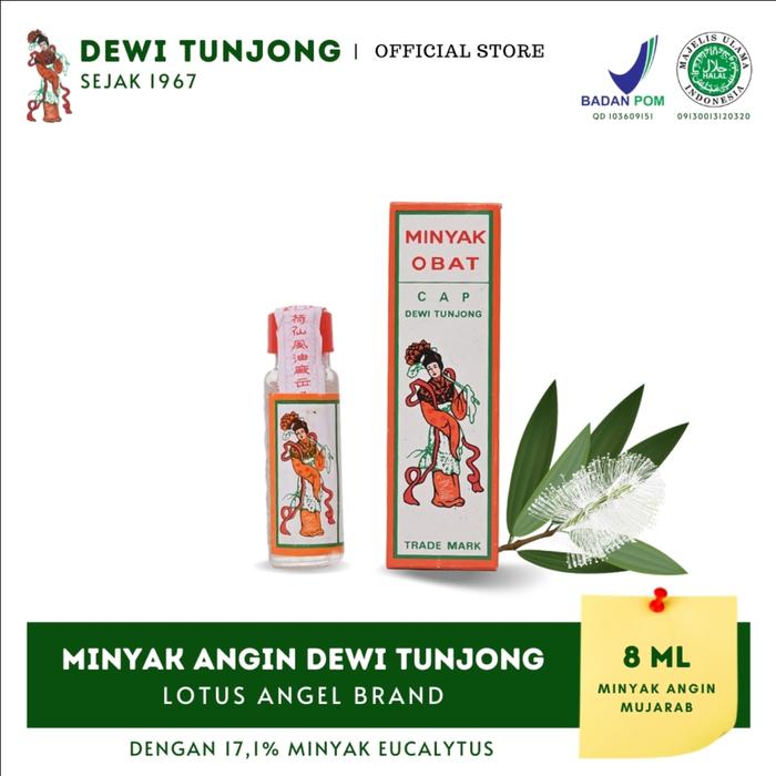 Gambar Dewi Tunjong 8ml 100% Natural - MINYAK ANGIN dari Dewi Tunjong undefined Tokopedia