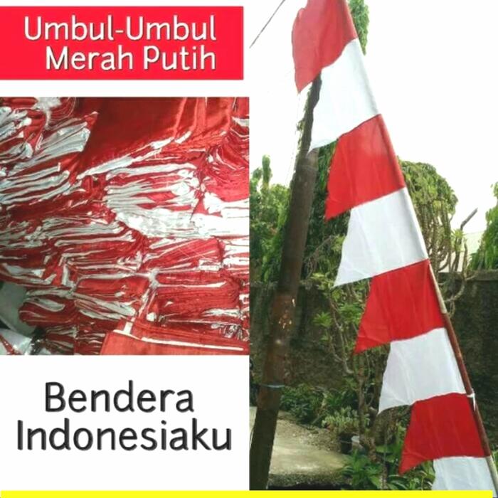 Gambar BENDERA UMBUL UMBUL / BENDERA LAYUR MERAH PUTIH / BACKGROUND MERAH PUTIH  / UMBUL UMBUL WARNA WARNI / PANJANG 3 METER - merah putih dari CAHAYA UTAMA ADV undefined Tokopedia