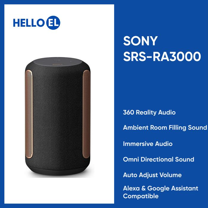 Gambar Sony SRS-RA3000 SRS RA3000 Alexa Wi fi Bluetooth Wireless Speaker - Hitam dari Hello El Official undefined Tokopedia