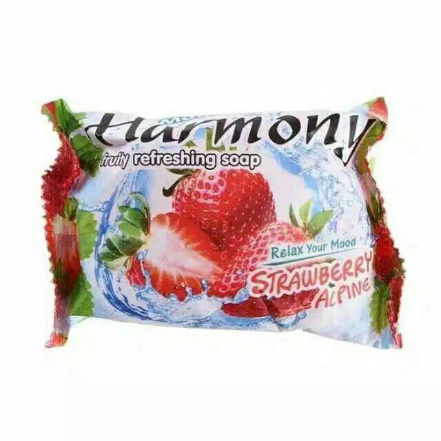 Gambar SABUN HARMONI AROMA FRUITY 70GR TERLARIIS - SRAWBERRY dari Alesha Shop 2205 undefined 3 Tokopedia
