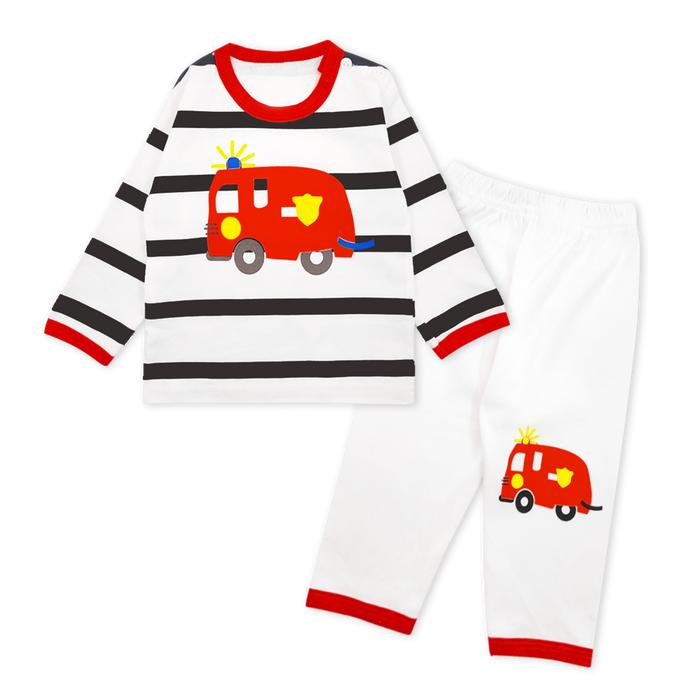 Gambar Wakakids Setelan Piyama Bayi Anak Laki Laki Baju Tidur Panjang 3193 - Merah dari Wakakids undefined Tokopedia