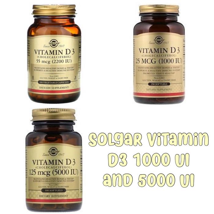 Jual Solgar Vitamin D3 1000 UI \u0026 5000 UI - 2200IU 100Vcap - Jakarta Utara -  ARC.ID | Tokopedia
