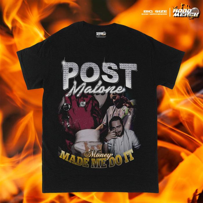 Gambar POST MALONE RAP VINTAGE TEES - BAJU POST MALONE RAP HOMAGE TEE - Hitam, M dari HOOQ MERCH OFFICIAL undefined Tokopedia