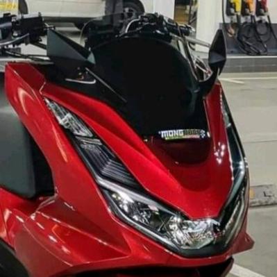 Gambar visor/windshield + spion variasi pcx 160 2021 - Hitam dari LKM motor sport undefined Tokopedia