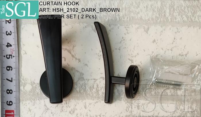 Gambar CURTAIN HOOKS / HOOK GORDEN/ AKSESORI GORDEN - (HSH_2102_DARK_BROWN) dari Toko SGL New undefined Tokopedia