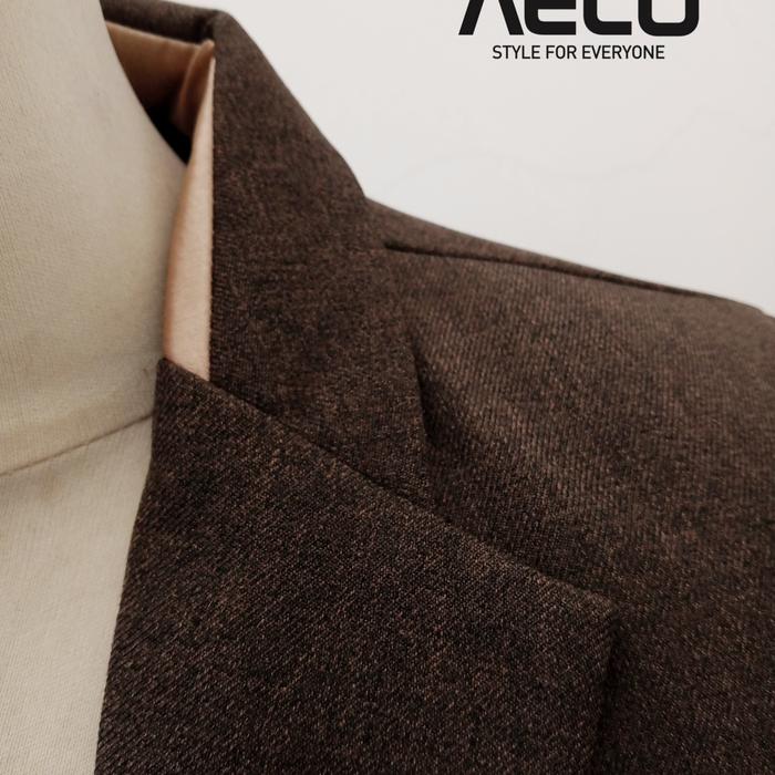 Gambar OUTFIT PRIA BLAZER CASUAL BROWNSTYLE - coklat misty, S dari aecosquad_official undefined Tokopedia