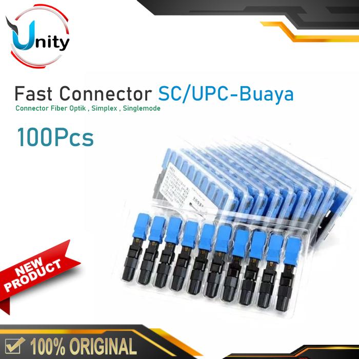 Jual Fast Connector SC UPC Konektor Fiber Optik FTTH FO Dropcore 100Pcs ...