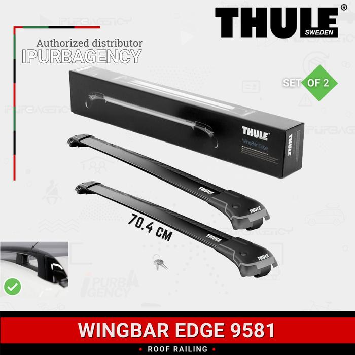 Gambar Thule Cross bar set Wingbar Edge Railing 958x - Black - 9581 dari ipurbagency undefined Tokopedia