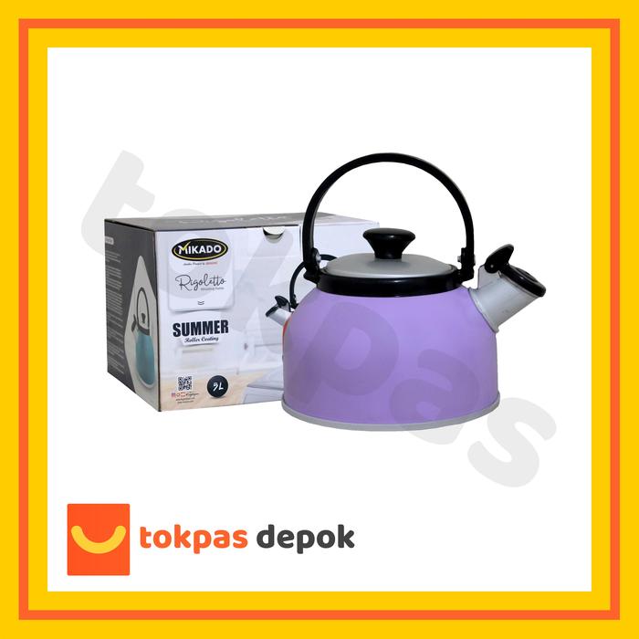 Gambar Teko Bunyi 5 Liter Rigoletto Whistling Kettle Ketel Teko Summer Mikado Aluminium Pink teko bunyi Tea teko jumbo 5 liter - Ungu dari Toko Pasti Puas Depok undefined Tokopedia