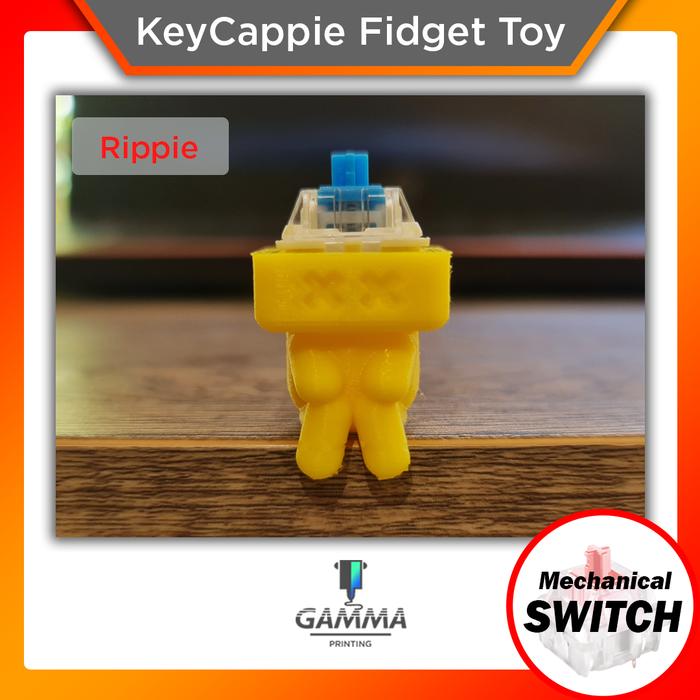 Gambar KeyCappie Mechanical Switch Fidget Cube Toy Mainan Penghilang Stress - Rippie, Putih dari Gamma Printing undefined Tokopedia