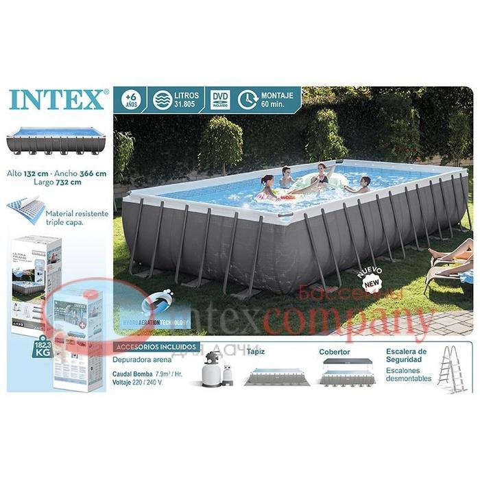 Kolam Renang Intex Lounge Pool INTEX 57190 Swim Center Family