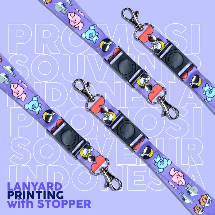 Gambar lanyard / tali id card printing custom design - MAINSTREAM dari PROMOSI-IN undefined Tokopedia