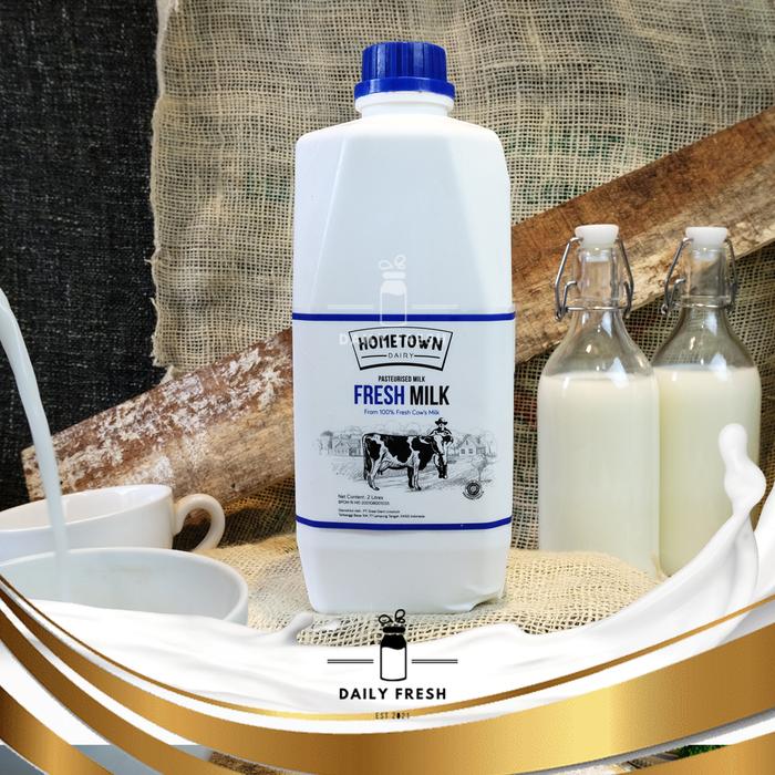 Gambar HOMETOWN FRESH MILK SUSU SEGAR 1 LITER / 2 LITER - 2 LITER dari DAILY FRESH JAKARTA undefined Tokopedia