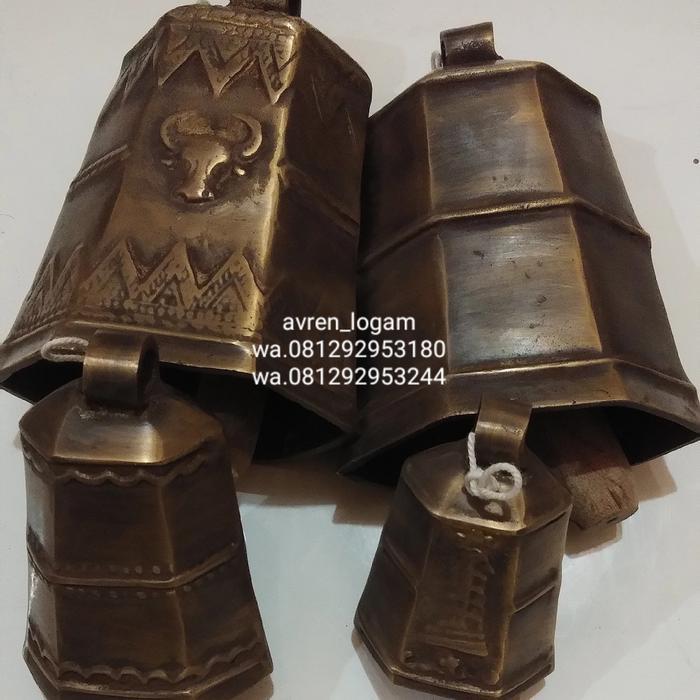 Gambar Lonceng gento sapi segi6 no.1.2.3.4 - antik, no.4 dari avren logam undefined Tokopedia