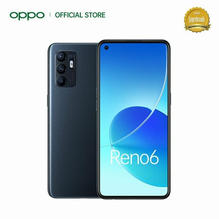 Gambar OPPO RENO6 8/128GB /OPPO RENO 6 RAM 8GB ROM 128GB RESMI BLACK & SILVER - Hitam dari Hendri Celular undefined Tokopedia
