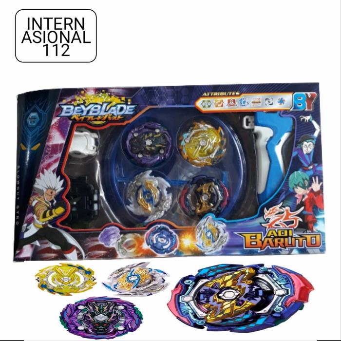 Gambar Gangsing Beyblade Burst Launcher 4in1 Beybalade Lord Flare Dragon Aren - Biru dari internasional112 undefined Tokopedia
