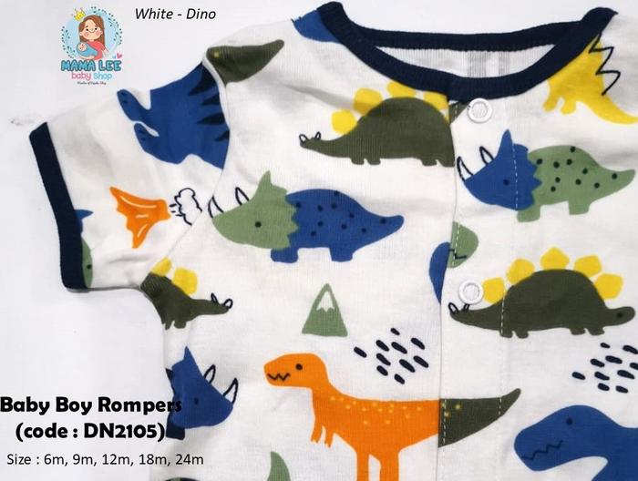 Gambar BABY JUMPER / PAKAIAN BAYI / ROMPERS BAYI / IMPOR OVERALL BABY BOY COD - White Dino, 6 Bulan dari Bajuku Shop Jakarta undefined Tokopedia