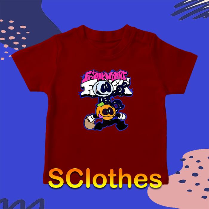 Gambar BAJU KAOS ANAK Friday Night Funkin FNF Skid and Pump - Marun, S dari SClothes undefined Tokopedia