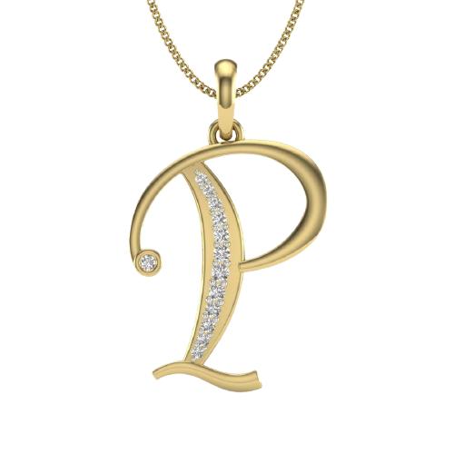 Gambar Liontin Berlian Huruf P dari KimfookJewelry undefined Tokopedia
