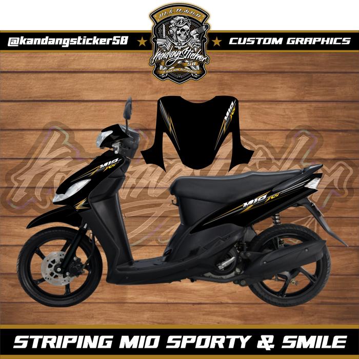 Gambar Striping Mio Sporty Simple Thailand Mio Smile Thailook Sunmori - Hitam dari KandangSticker undefined Tokopedia